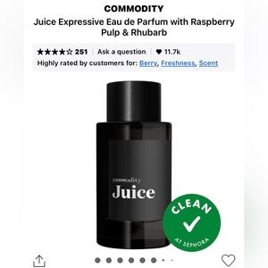 Commodity Juice Eau de Parfum — Black & White